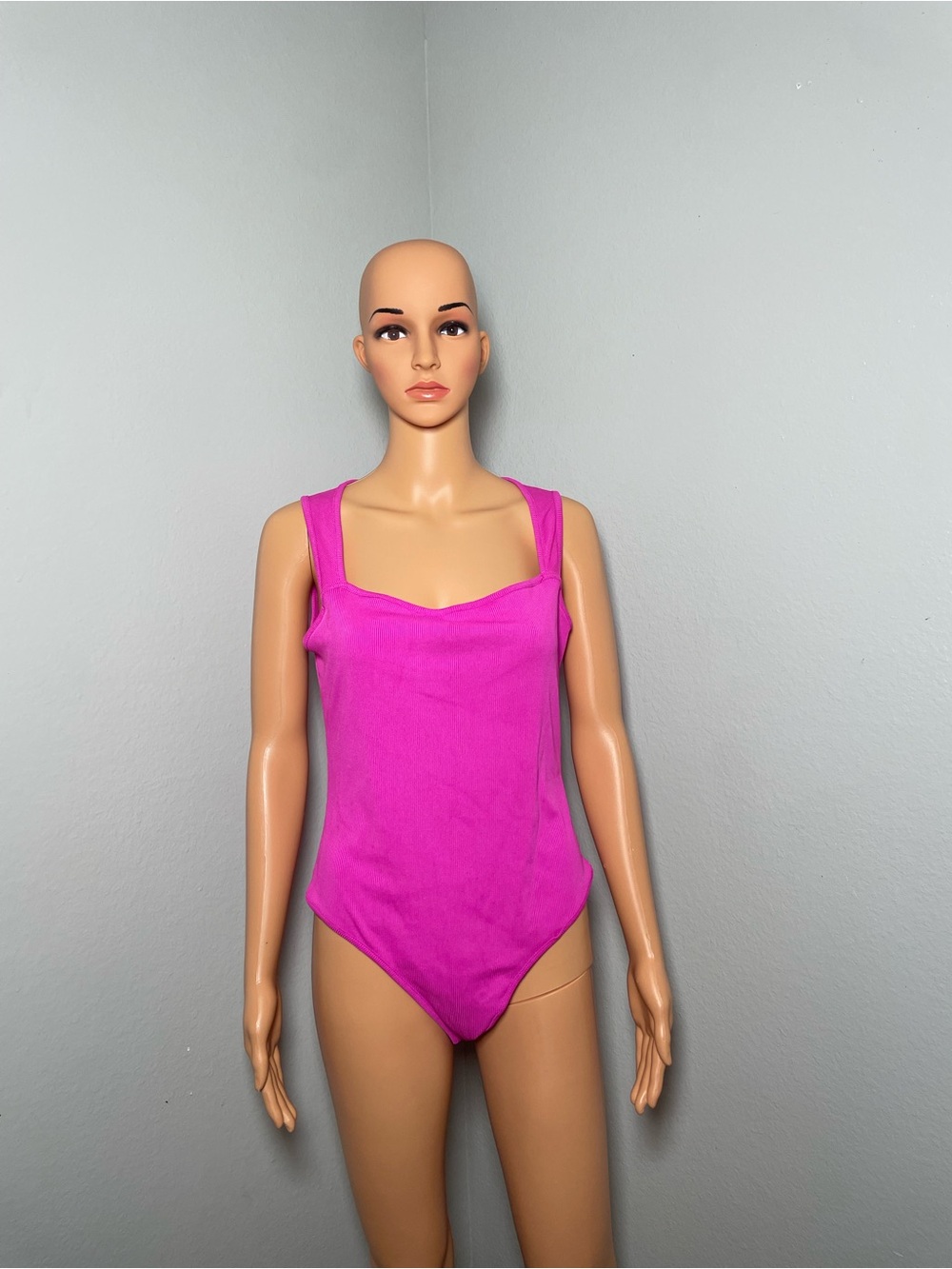 Clean-Line Fuchsia One-Piece Swimsuit - Unbranded